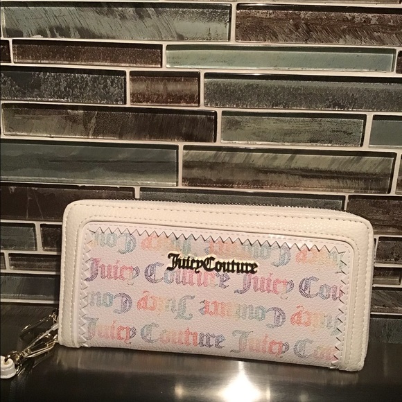 Juicy Couture Handbags - Juicy Couture Rainbow Monogram Zip Around Wallet